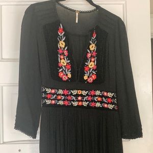 Black Peasant Dress - Free People